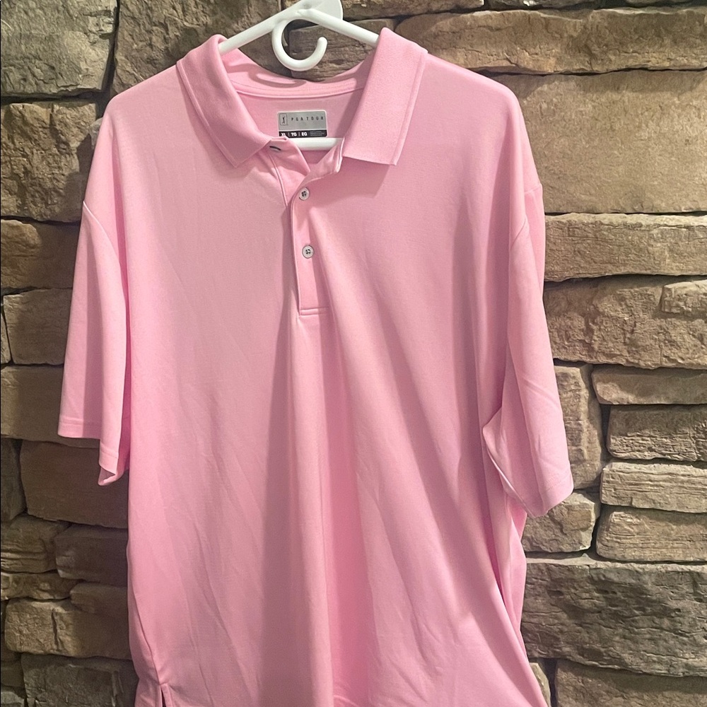 PGA Tour Light Pink Polo Shirt